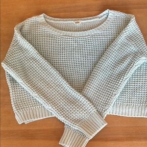 Garage Women's Soft Knit Sweater in sea foam